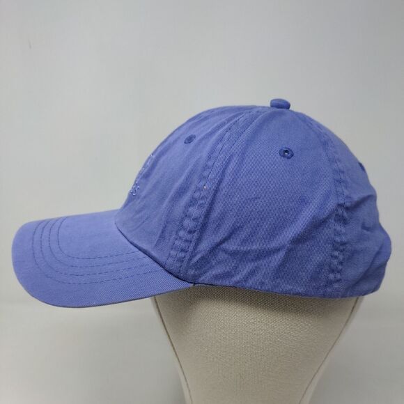 Distinctive Headwear Men's Strapback Hat Purple Embroidered Naples Dolphins Logo - Picture 3 of 8